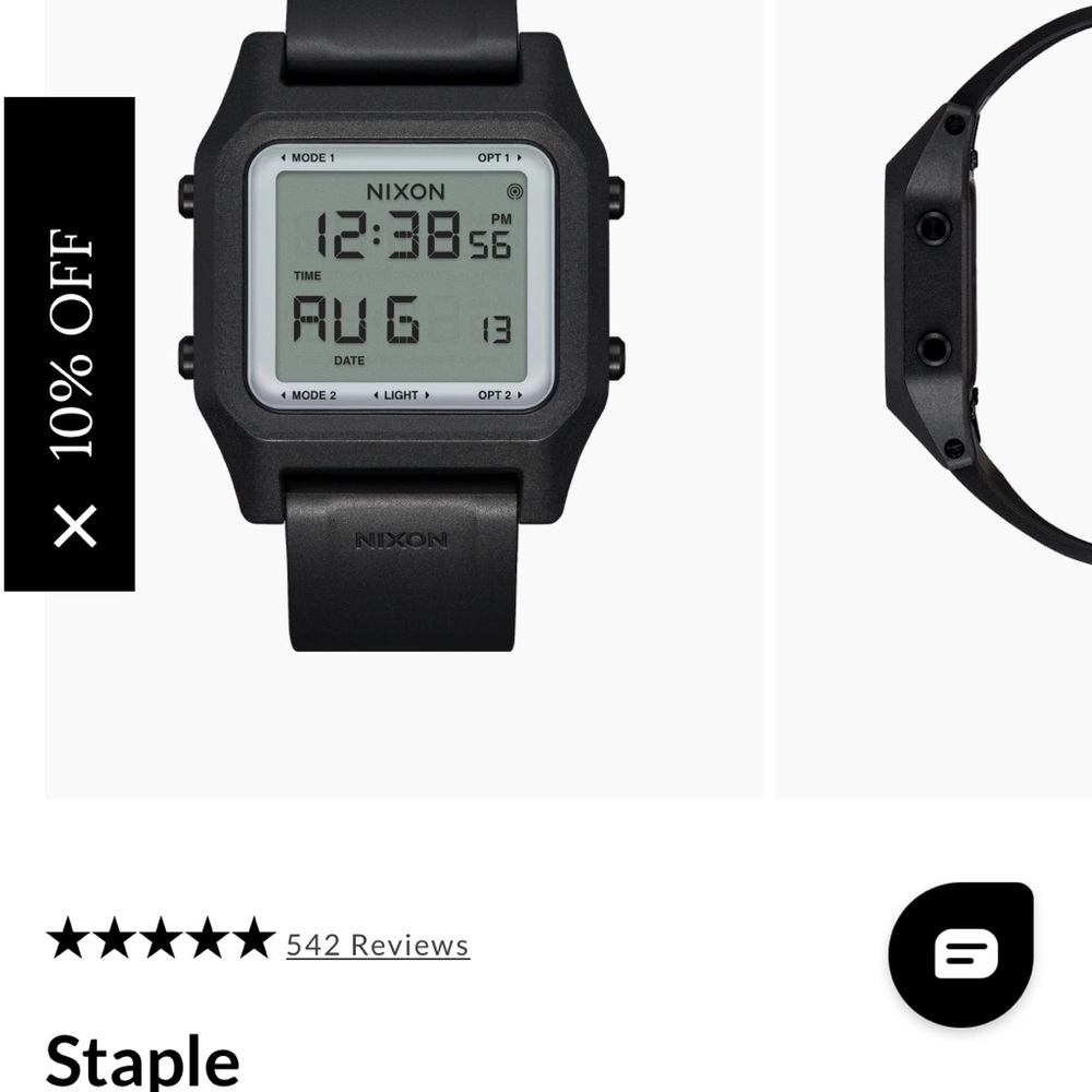 Nixon Black “Staple” Watch